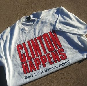 Vintage '94 Pres Clinton "Clinton Happens" Shirt
